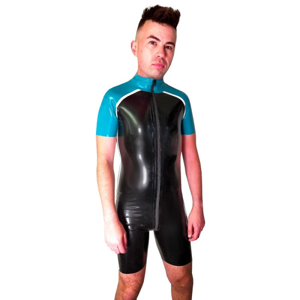 Rage surf suit with front thru zip